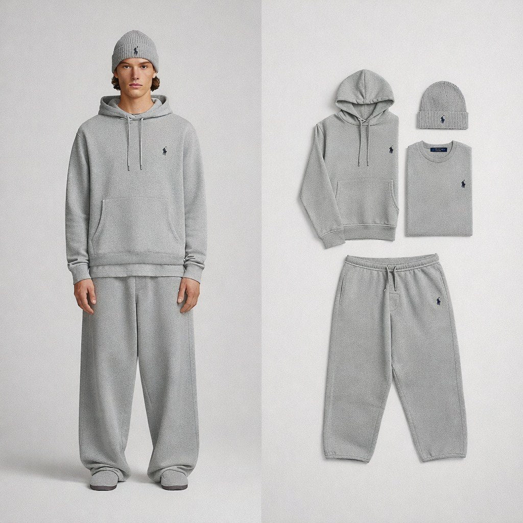 RL™ – Essentials Baggy Coordinated Set (Hoodie, Joggers, Beanie, T-Shirt)