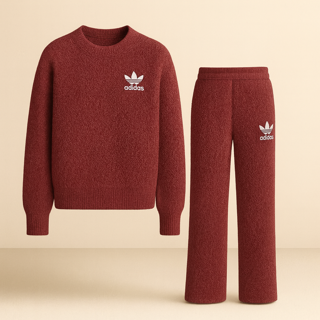 AD™ Teddy Beige Lounge Set – Sweater & Pants